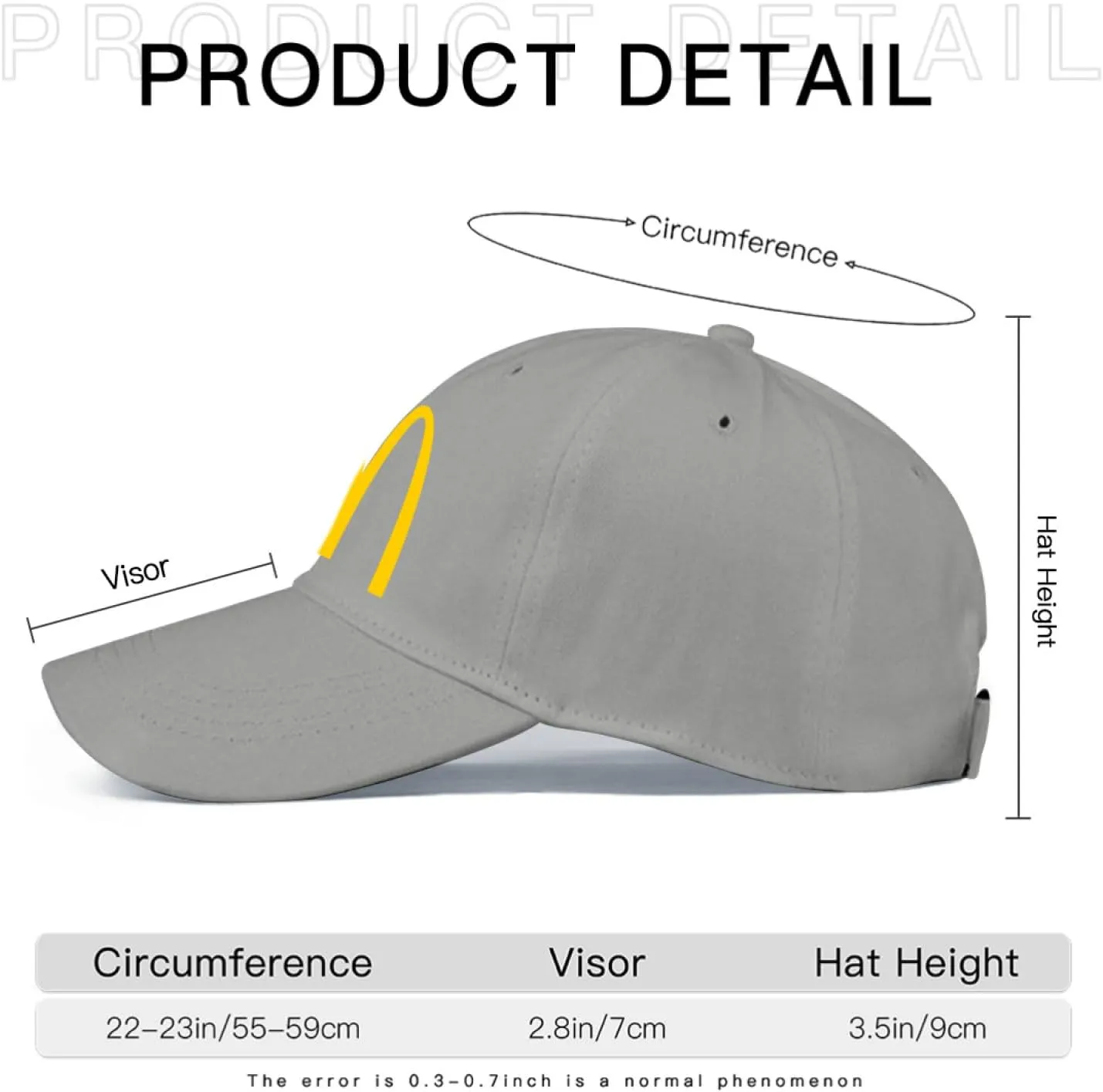 Long Brim Trucker Dad Work Hat for Unisex Adult Soft Outdoor Plain Baseball Cap Womens Mens Adjustable Golf Tennis Sun Hat