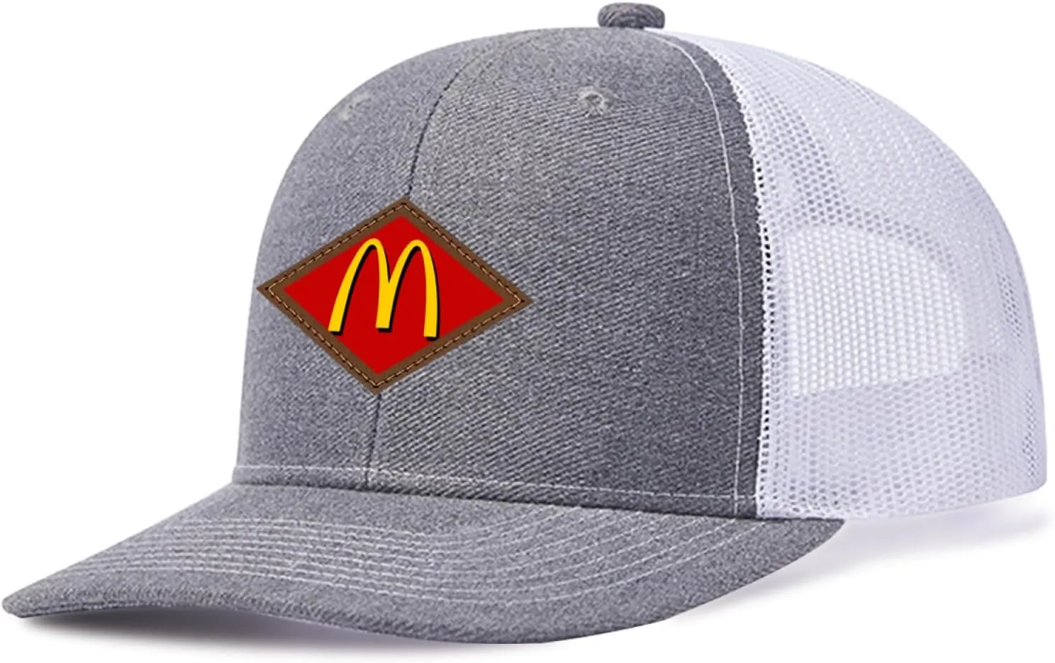 Long Brim Trucker Dad Work Hat for Unisex Adult Soft Outdoor Plain Baseball Mesh Cap Womens Mens Adjustable Golf Sun Hat
