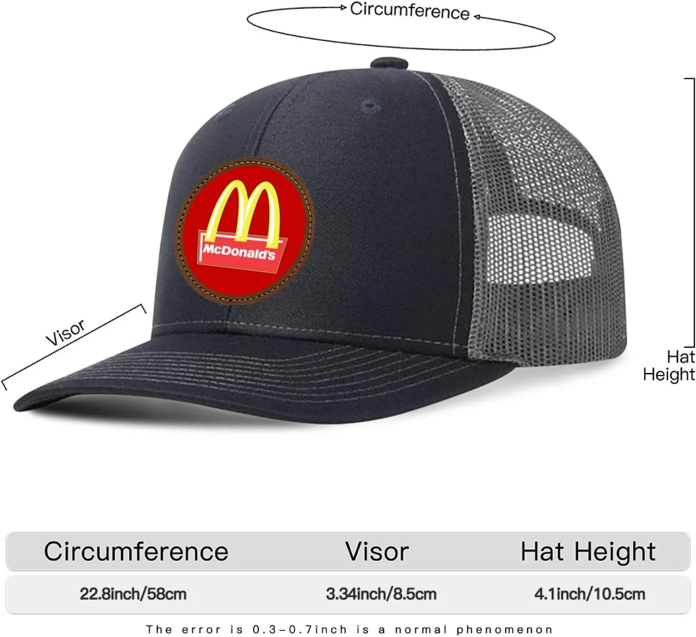 Long Brim Trucker Dad Work Hat for Unisex Adult Soft Outdoor Plain Baseball Mesh Cap Womens Mens Adjustable Golf Sun Hat