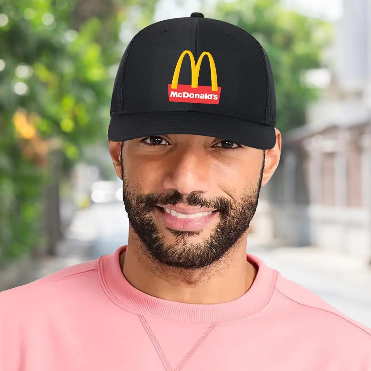 Long Brim Trucker Dad Work Hat for Unisex Adult Soft Outdoor Plain Baseball Mesh Cap Womens Mens Adjustable Golf Sun Hat