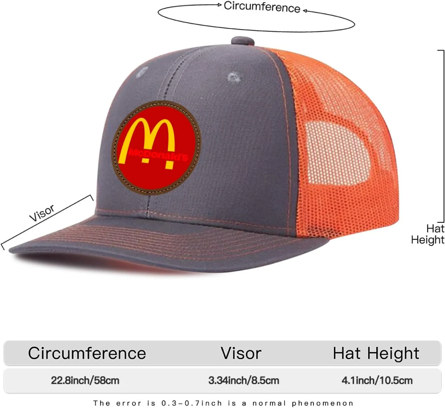 Long Brim Trucker Dad Work Hat for Unisex Adult Soft Outdoor Plain Baseball Mesh Cap Womens Mens Adjustable Golf Sun Hat