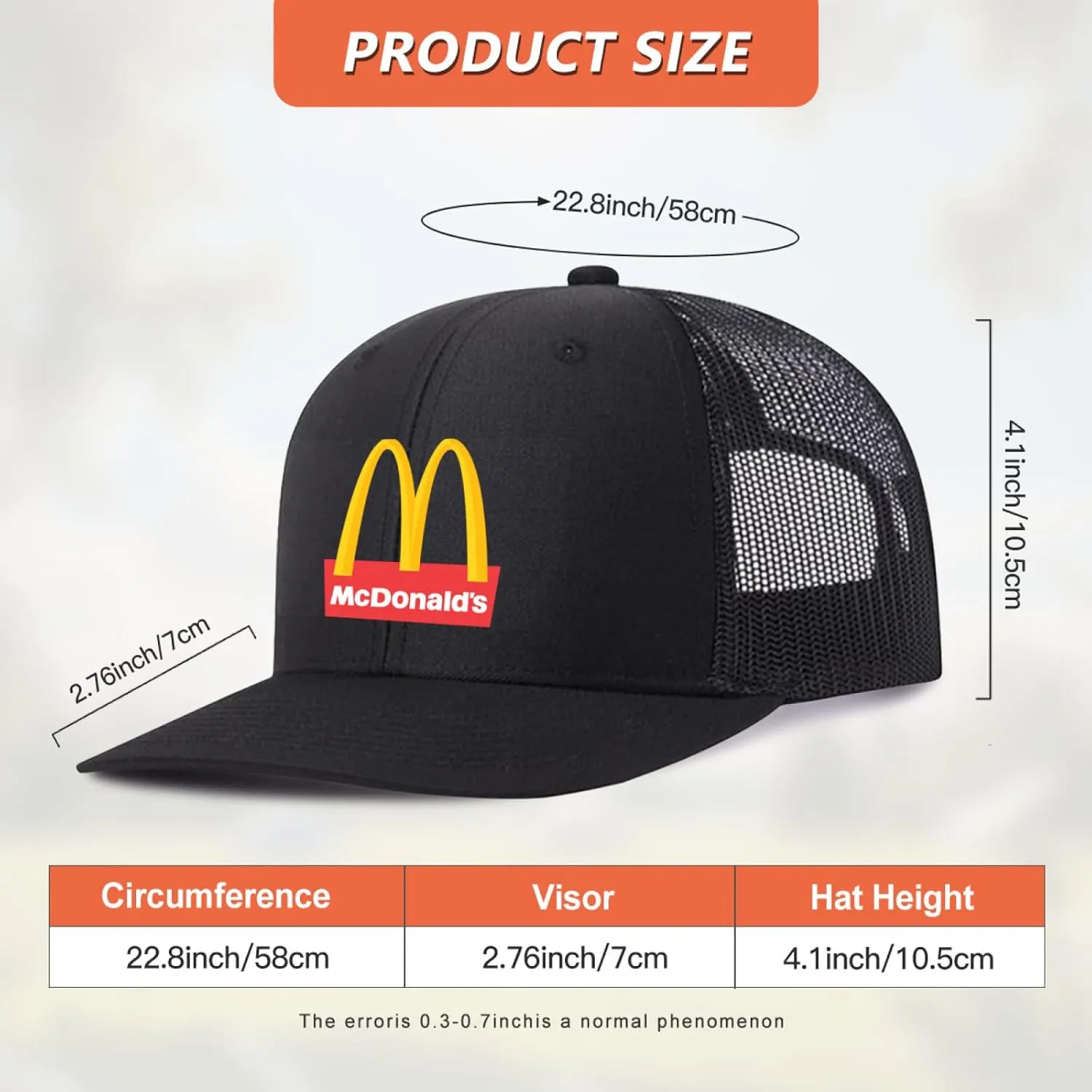 Long Brim Trucker Dad Work Hat for Unisex Adult Soft Outdoor Plain Baseball Mesh Cap Womens Mens Adjustable Golf Sun Hat