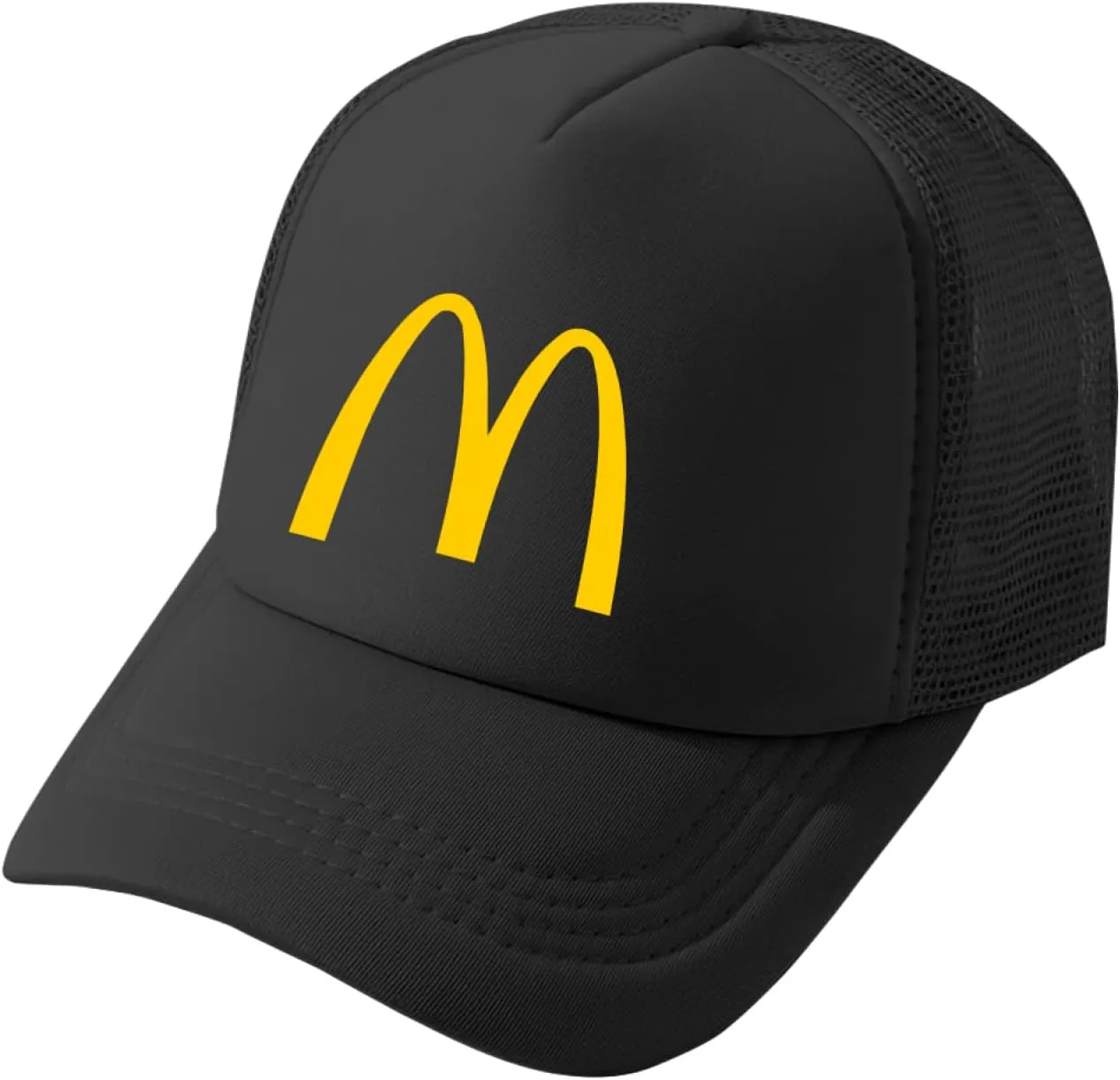 Long Brim Trucker Dad Work Hat for Unisex Adult Soft Outdoor Plain Baseball Mesh Cap Womens Mens Adjustable Golf Sun Hat
