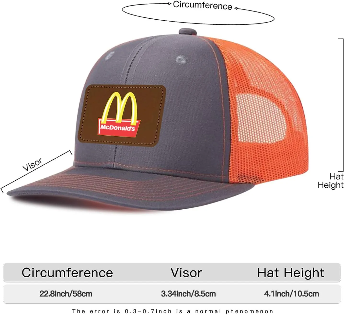 Long Brim Trucker Dad Work Hat for Unisex Adult Soft Outdoor Plain Baseball Mesh Cap Womens Mens Adjustable Golf Sun Hat