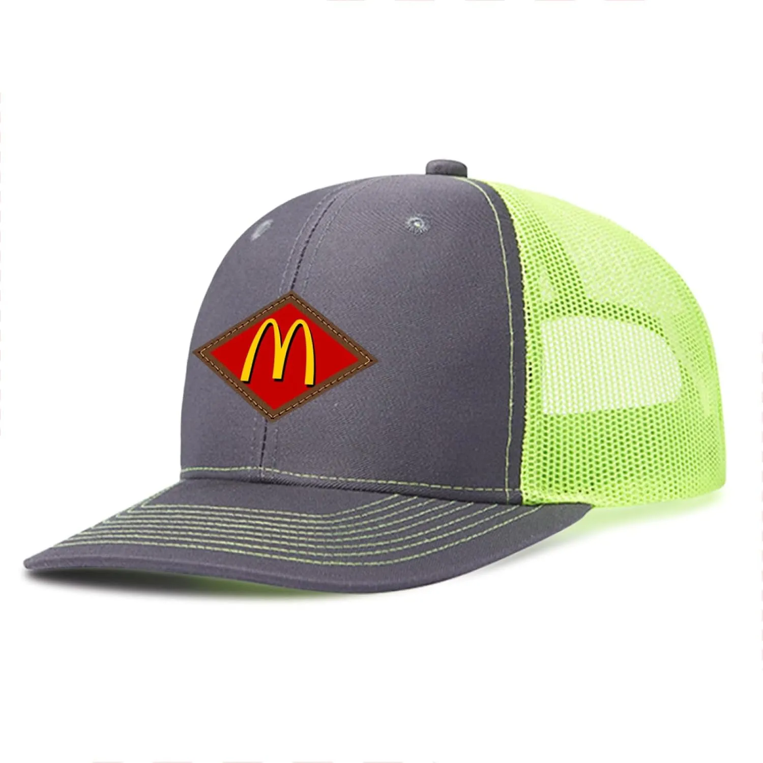 Long Brim Trucker Dad Work Hat for Unisex Adult Soft Outdoor Plain Baseball Mesh Cap Womens Mens Adjustable Golf Sun Hat