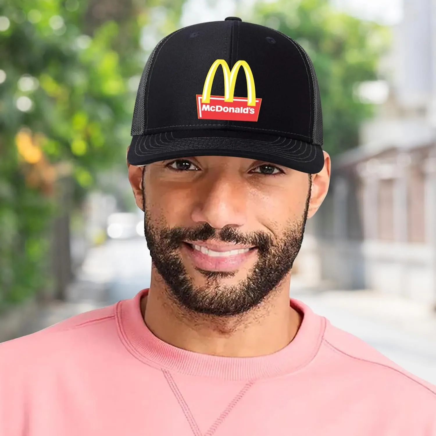 Long Brim Trucker Dad Work Hat for Unisex Adult Soft Outdoor Plain Baseball Mesh Cap Womens Mens Adjustable Golf Sun Hat
