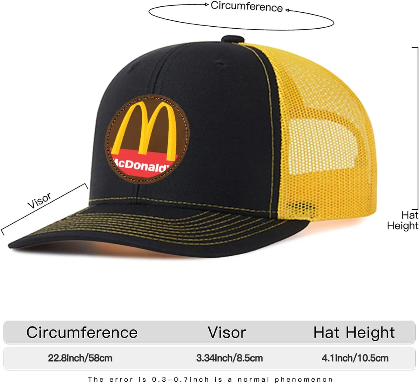 Long Brim Trucker Dad Work Hat for Unisex Adult Soft Outdoor Plain Baseball Mesh Cap Womens Mens Adjustable Golf Sun Hat
