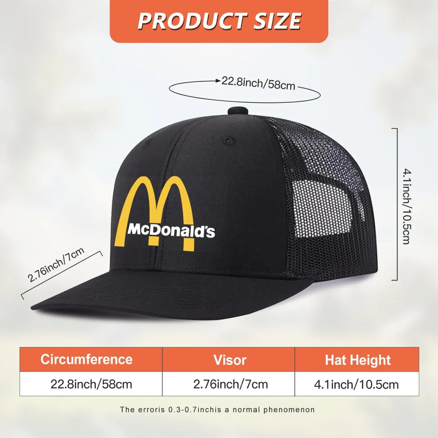 Long Brim Trucker Dad Work Hat for Unisex Adult Soft Outdoor Plain Baseball Mesh Cap Womens Mens Adjustable Golf Sun Hat