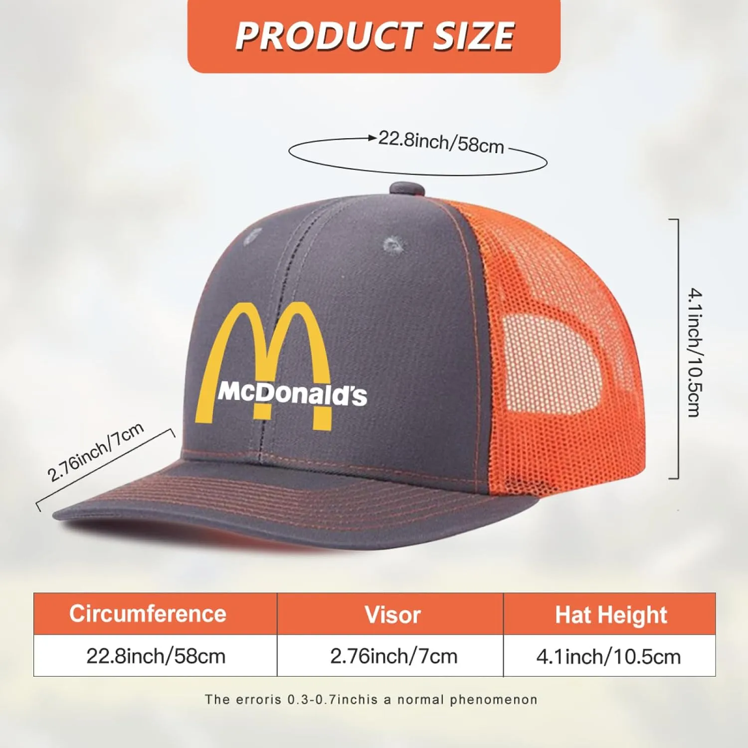 Long Brim Trucker Dad Work Hat for Unisex Adult Soft Outdoor Plain Baseball Mesh Cap Womens Mens Adjustable Golf Sun Hat