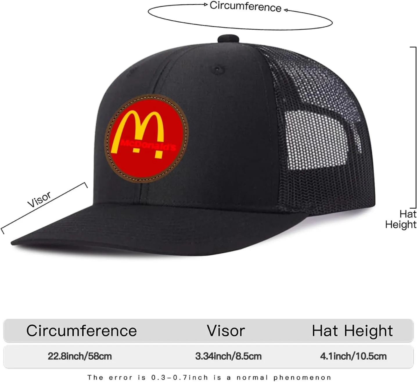 Long Brim Trucker Dad Work Hat for Unisex Adult Soft Outdoor Plain Baseball Mesh Cap Womens Mens Adjustable Golf Sun Hat