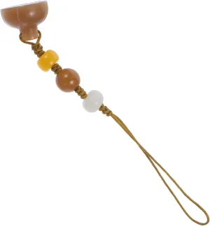 Lotus Seedpod Pendant Lanyard Phone Charm Jade Cell Phone Charm for Bag