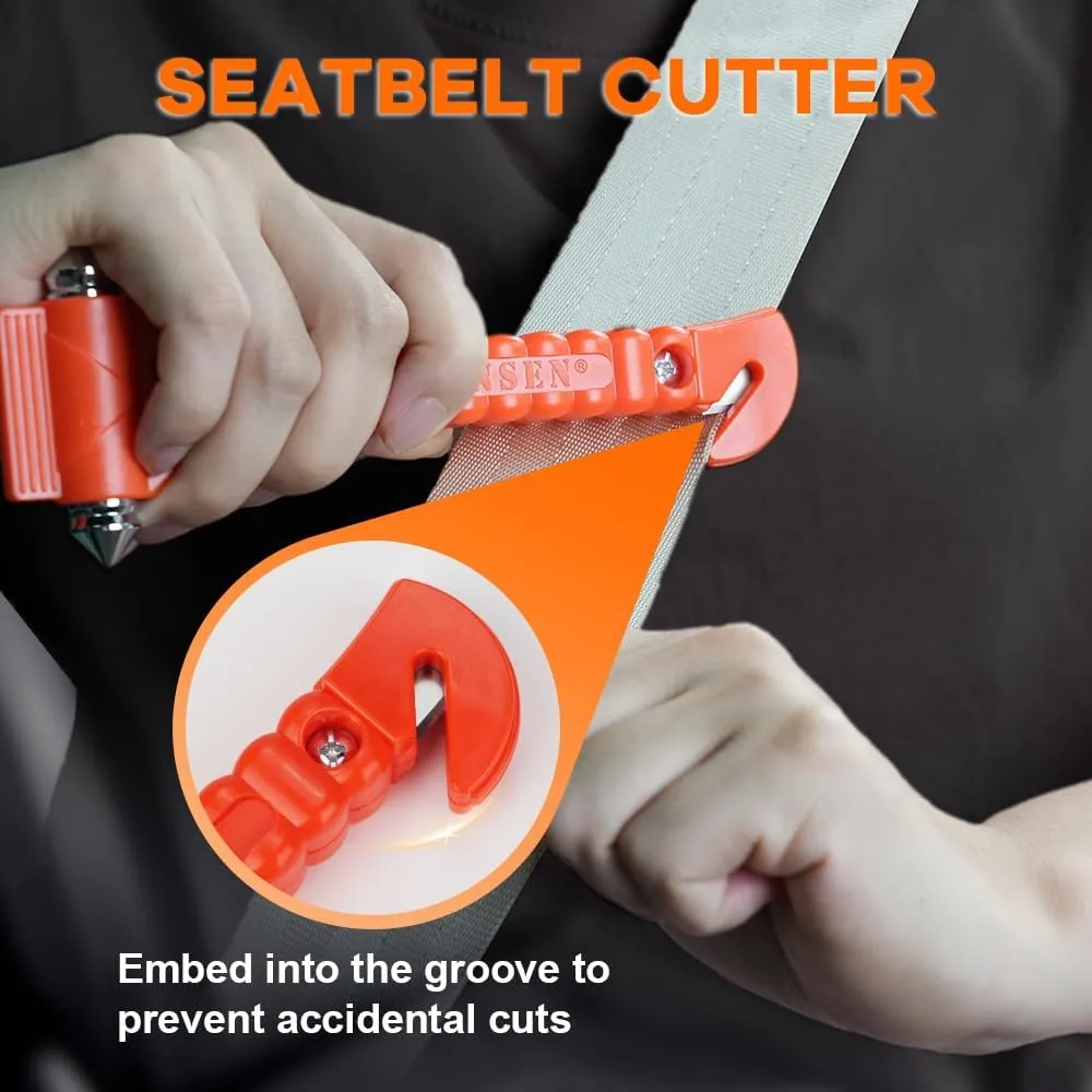 Luxora Car Safety Hammer Set Of 2 Emergency Escape Tool