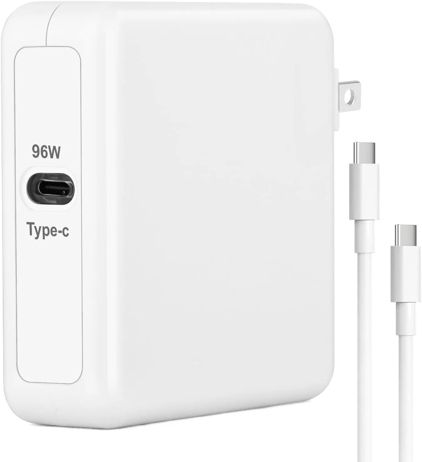 MacBook Pro Charger for MacBook Air 13 14 15 16 inch 2024 2023 2022 2021 2020, M1 M2 M3 chip Laptop 96W USB C Power Adapter, Mac Book Computer Fast Charger Block for USBC Device, Included Type C Cable