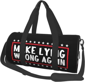 Make Lying Wrong Again Duffel Bag Gym Bag Travel Sports Tote Large Foldable Beach Swim Yoga1