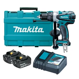 Makita 18V Heavy Duty Hammer Driver Drill Kit