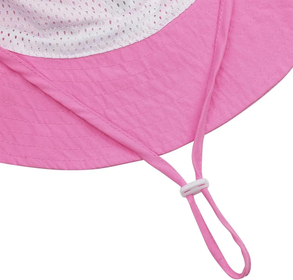 MaxNova Baby Sun Hat Smile Face UPF 50  Toddler Bucket Hat for Boys Girls 0-7 Years