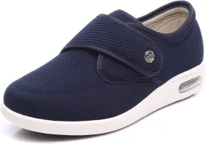 Mei MACLEOD Women's Diabetic Shoes with Adjustable Strap Lightweight Wide Walking Shoes Edema Swollen Feet Shoes