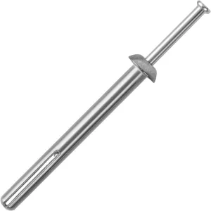 meite Hammer Drive Anchors 1/4" x 2-1/2" for Sign Mounting & Fence Brackets, Heavy-Duty Expansion Anchors for Concrete, Zinc-Plated Steel, Secure Hold (100 Counts)