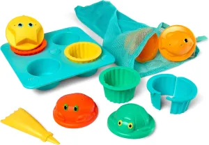 Melissa & Doug Sunny Patch Seaside Sidekicks Sand Cupcake Play Set - Toddler Beach Toys, Outdoor Toys For Sandbox, Sand Toys For Toddlers And Kids Ages 3 