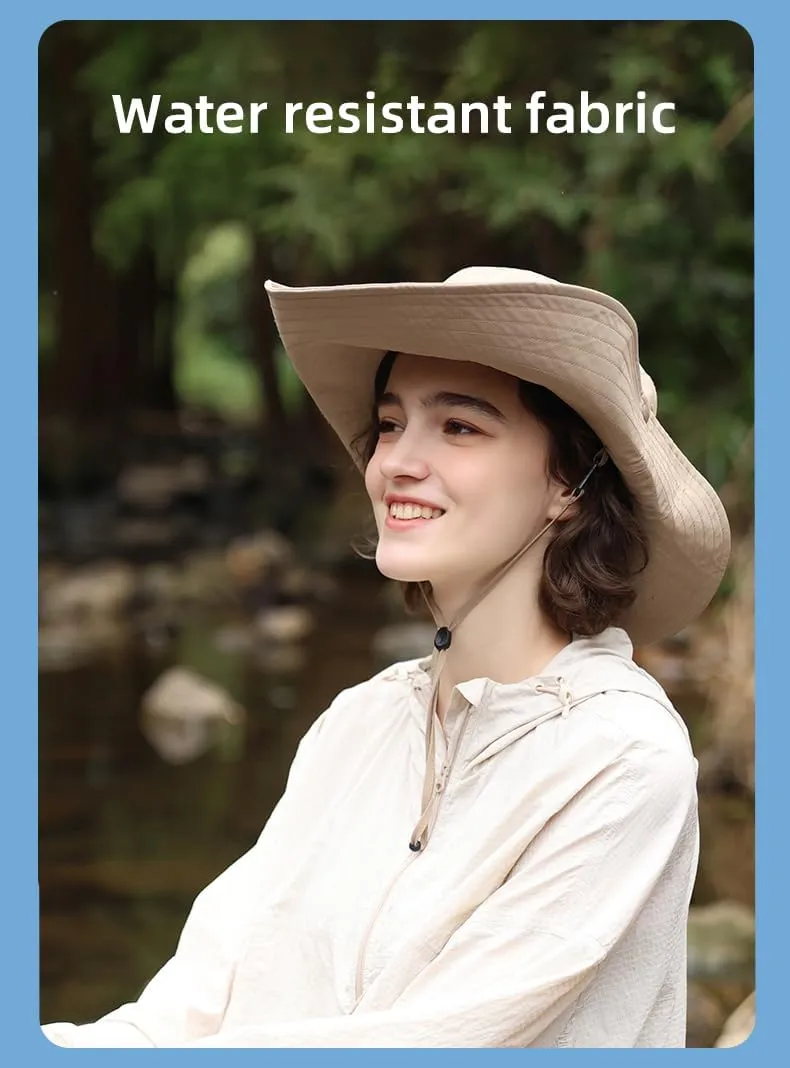 Men Women Foldable Fishing Hat UPF 50  Sun Hats Bucket Boonie Hat for Hiking Garden Safari Beach SNH3M274D