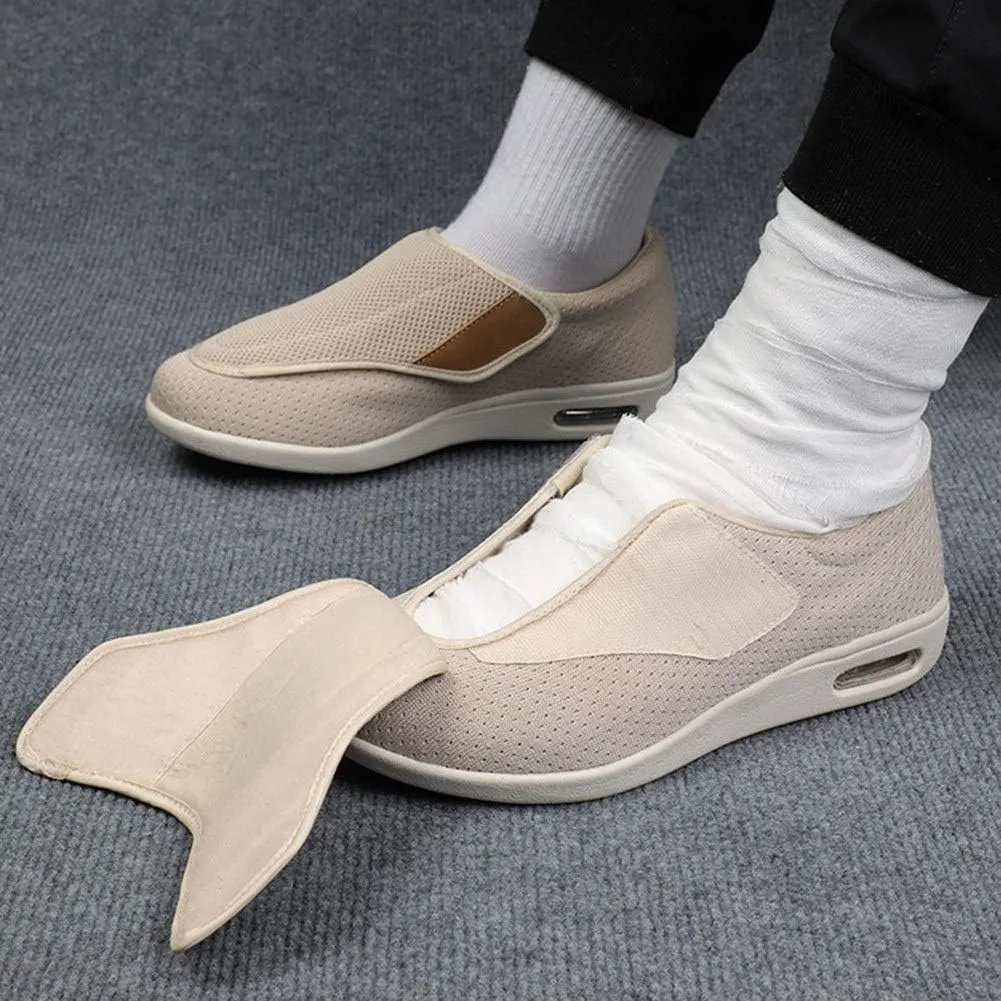 Men's Diabetic Shoes Pain Relief Easy to Slip On Wide Widths Slippers Adjustable Orthopedic with Removable Memory Foam Insoles Lightweight for Seniors Swollen Feet