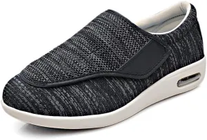 Men's Diabetic Shoes Pain Relief Easy to Slip On Wide Widths Slippers Adjustable Orthopedic with Removable Memory Foam Insoles Lightweight for Seniors Swollen Feet
