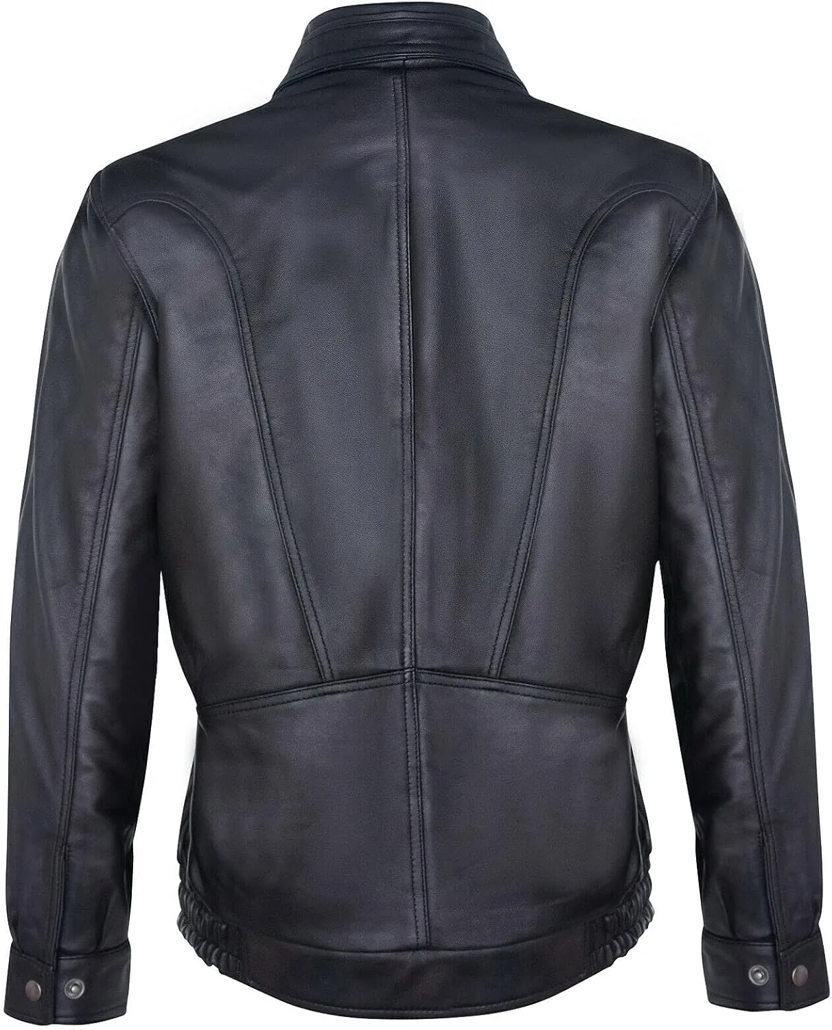Men's Leather Jacket Classic Buffalo Suede Harrington Tailored Bomber