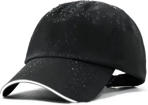 Mens Waterproof Baseball Cap Womens Rain Hat Foldable Outdoor Running Sun Fishing hat