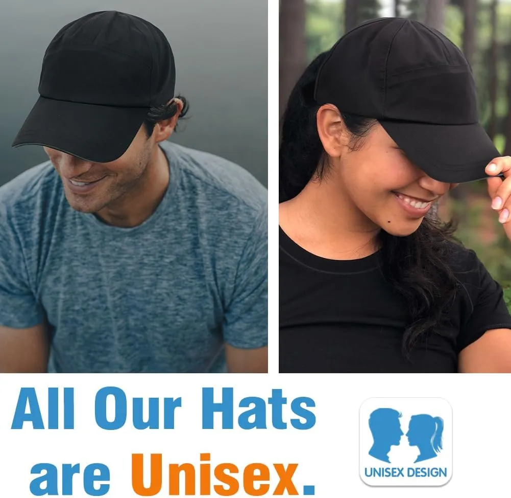 Mens Waterproof Baseball Cap Womens Rain Hat Foldable Outdoor Running Sun Fishing hat