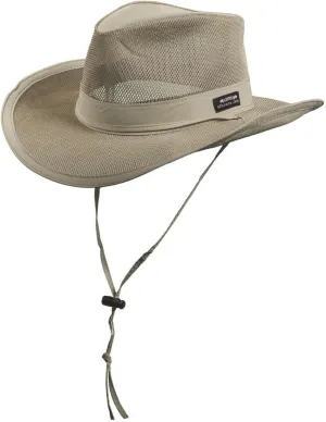 Mesh Crown Safari Men's Sun Hat, 3" Brim, Adjustable Chin Cord, UPF (SPF) 50  Sunhat Protection