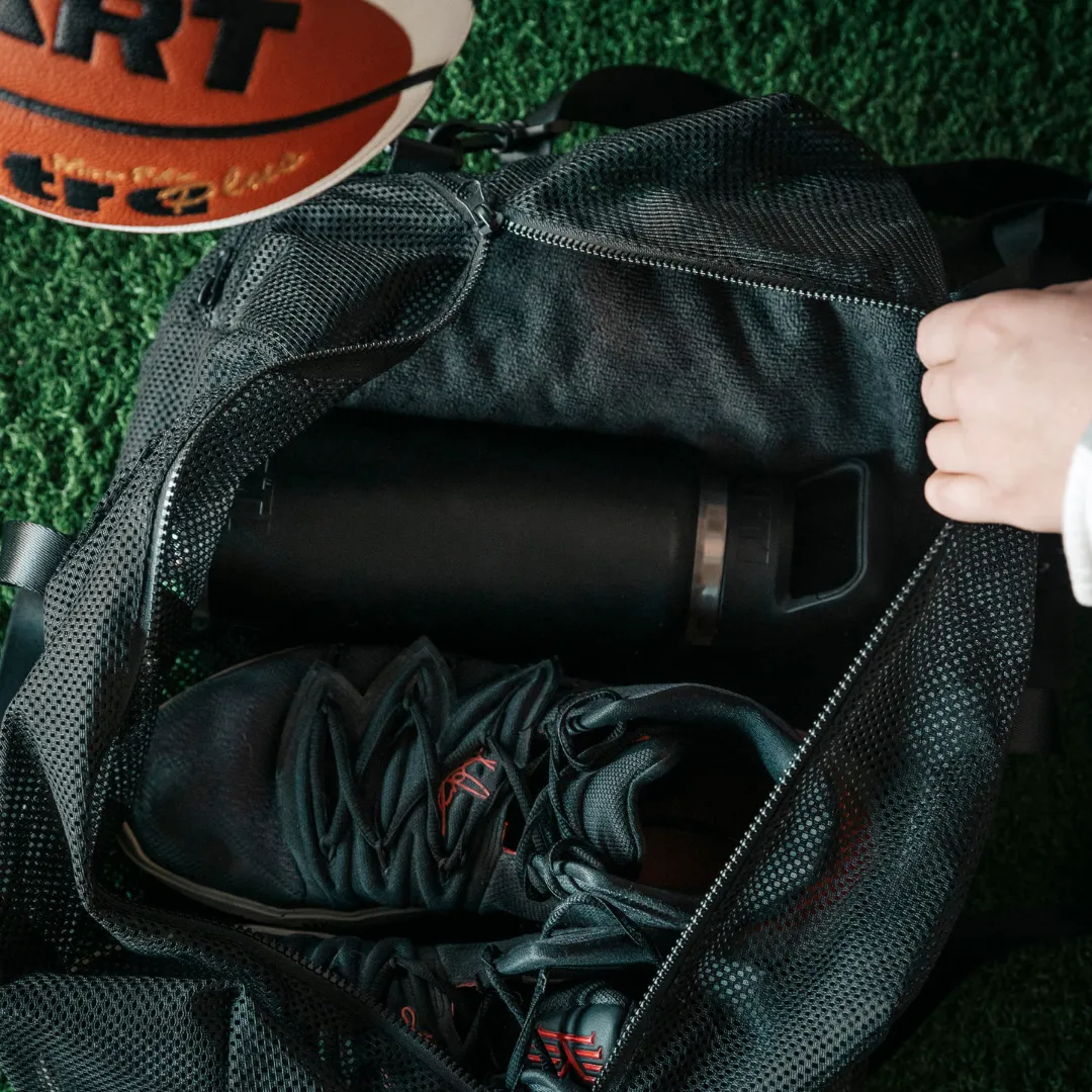 Mesh Duffle Bag - Black