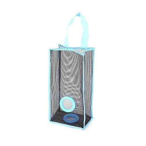 Mesh Hanging Garbage Bag Organizer - Space-Saving Trash Storage Solution