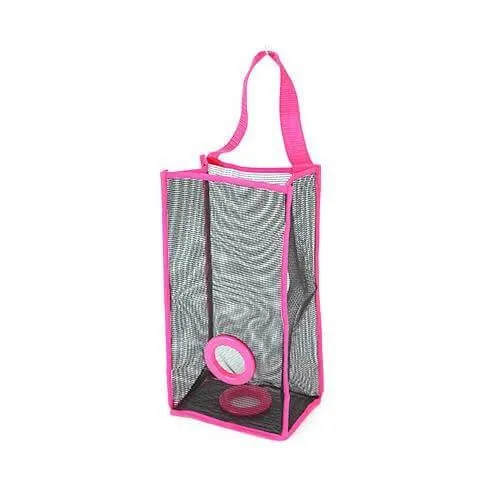 Mesh Hanging Garbage Bag Organizer - Space-Saving Trash Storage Solution