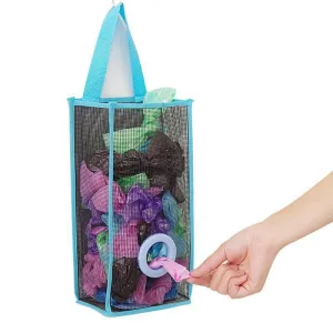 Mesh Hanging Garbage Bag Organizer - Space-Saving Trash Storage Solution