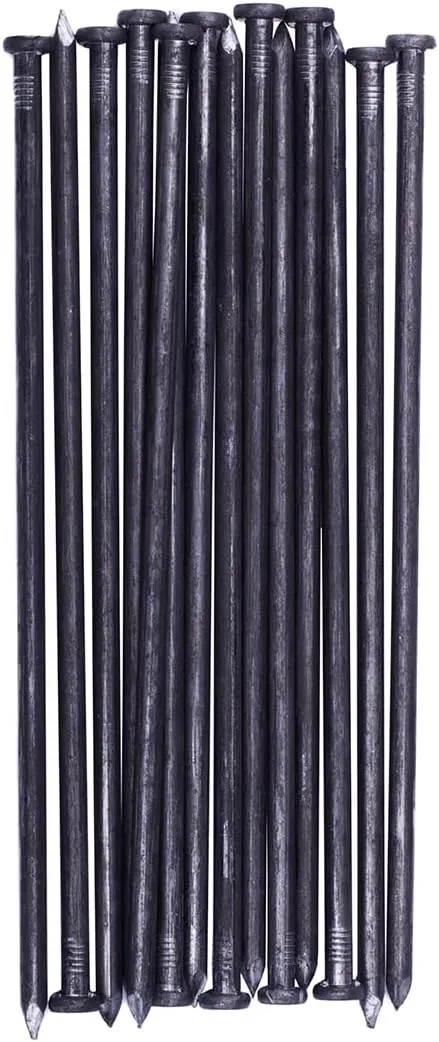 Metal Landscape Edging Anchoring Spikes, 50PCS 10 Inch Landscape Paver Edging Anchoring Spikes for Artificial Turf, Weed Barrier, Tent Spikes, Camping (50)