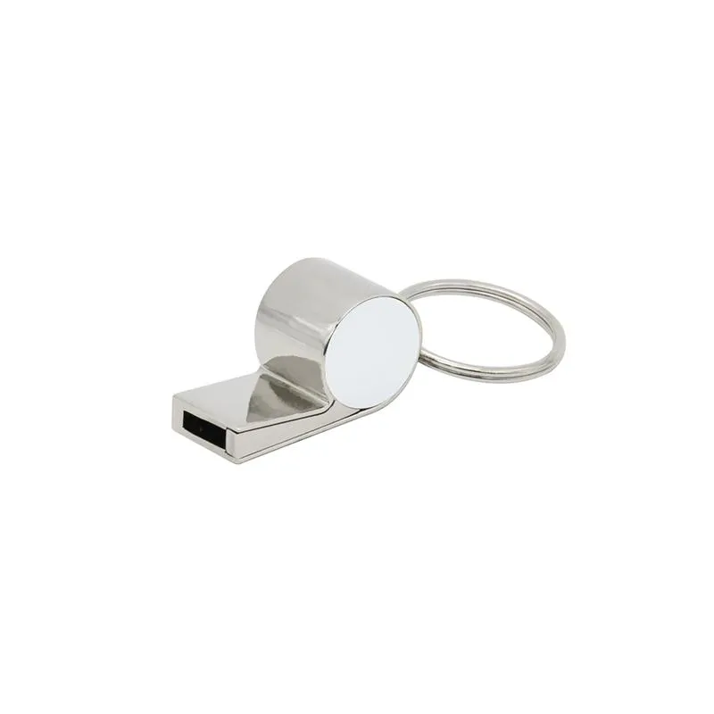 Metal Whistle Keyring