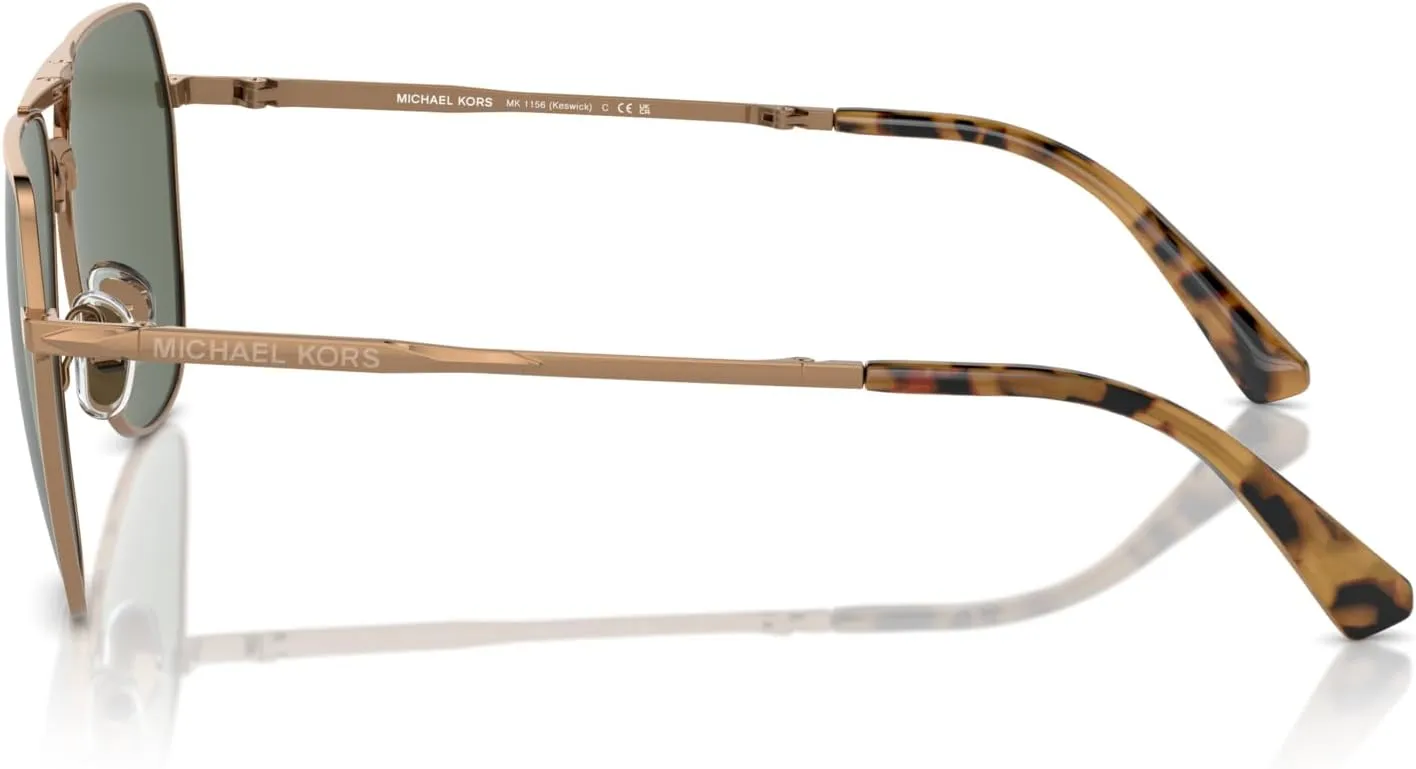 Michael Kors Men's Mk1156 Keswick Aviator Sunglasses