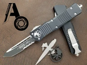 Microtech Combat Troodon T/E Black Part Serrated 144-2 Tanto