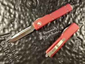 Microtech UTX-70 Red Satin 148-4RD OTF S/E Automatic OTF Knife