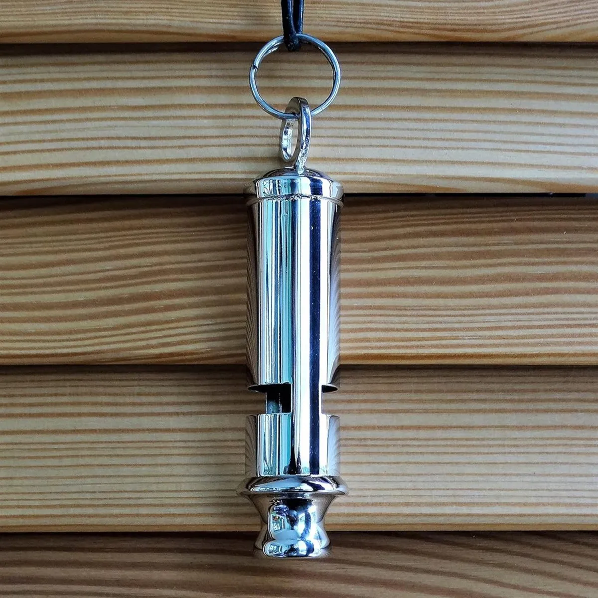 MIL-TEC Bobby Signal Whistle Nickel Plated Brass Lightweight Durable  Gray