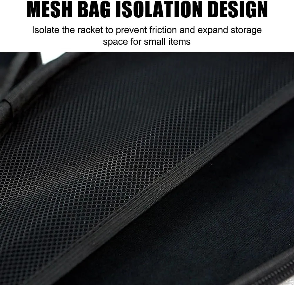 MiOYOOW Table Tennis Racket Case, Hard Shell Ping Pong Storage Bag Ping Pong Paddles Case with Zipper Can Hold 2 Short-Handled Rackets or 1 Long-Handled Racket