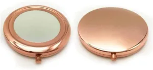 Mirror New Makeup Mirror Portable Solid Color Metallic Round Shape Cosmetic Makeup Tool Fashion Pop-Up Dual-Side Pocket Mirror Mirror