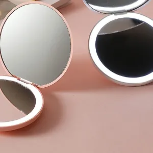 Mirror Portable Light Cosmetic Mirror Handheld Foldable Pocket Cosmetic Mirror Light Cosmetic Mirror Cosmetic Tool Mirror