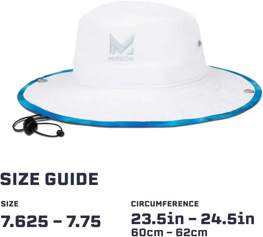 MISSION Cooling Bucket Hat - Unisex Wide-Brim Hat for Men & Women - Lightweight, Foldable & Durable - Cools Up to 2 Hours