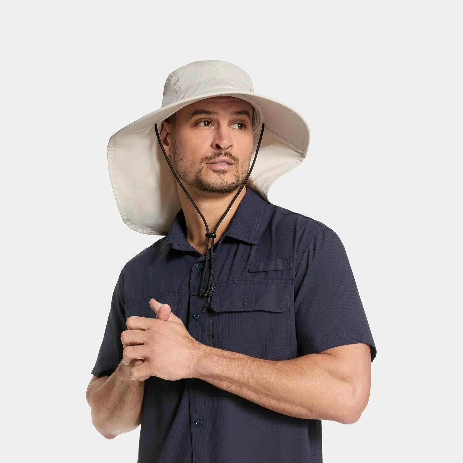 MISSION Cooling UPF Sun Defender Hat Men's & Women's Hat for Hiking, Golfing & Fishing Sweat & Water Activated Technology