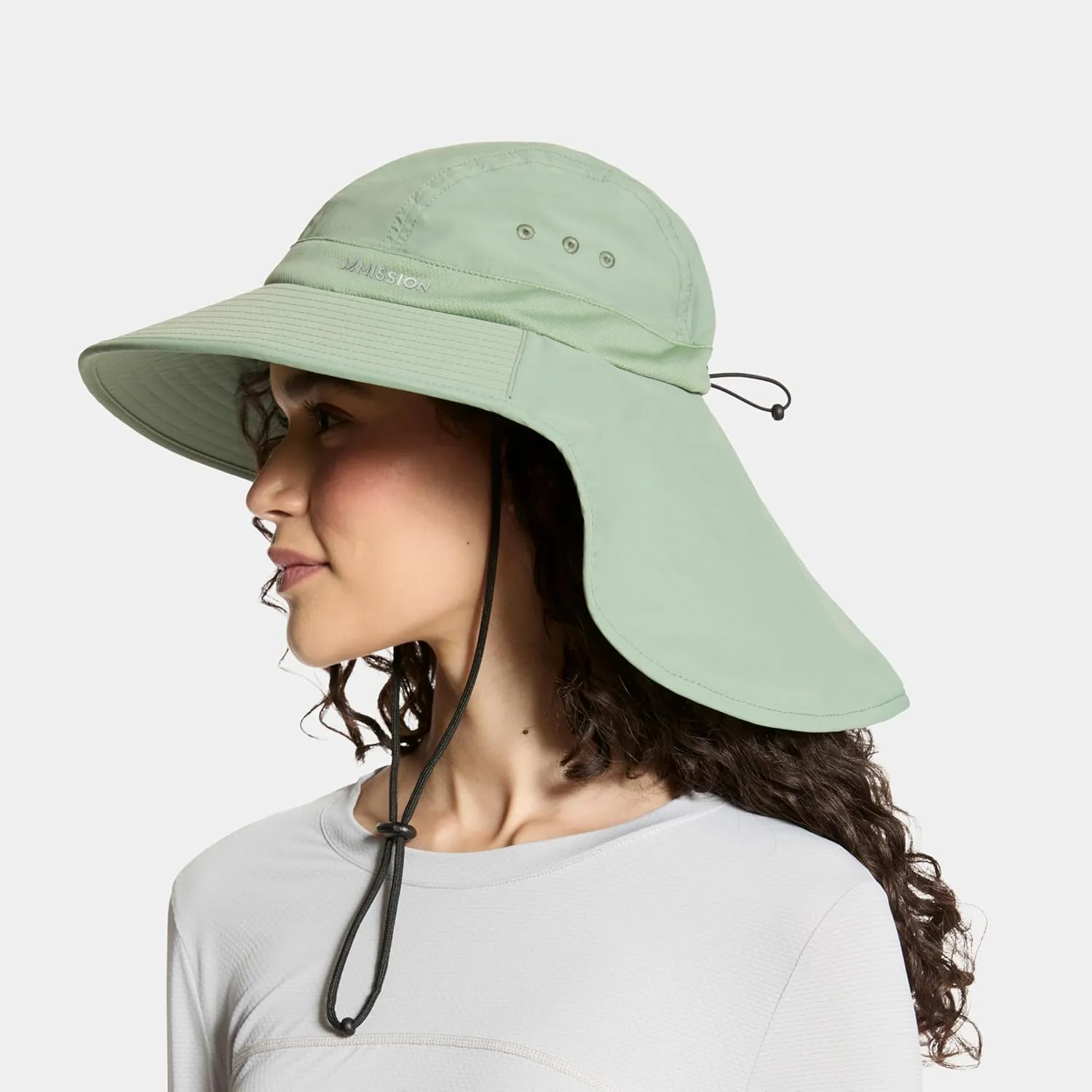 MISSION Cooling UPF Sun Defender Hat Men's & Women's Hat for Hiking, Golfing & Fishing Sweat & Water Activated Technology