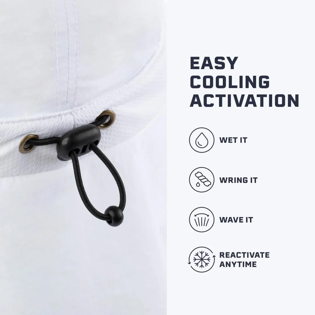 MISSION Cooling UPF Sun Defender Hat Men's & Women's Hat for Hiking, Golfing & Fishing Sweat & Water Activated Technology