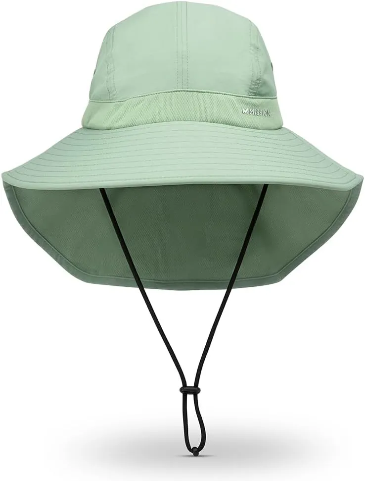 MISSION Cooling UPF Sun Defender Hat Men's & Women's Hat for Hiking, Golfing & Fishing Sweat & Water Activated Technology