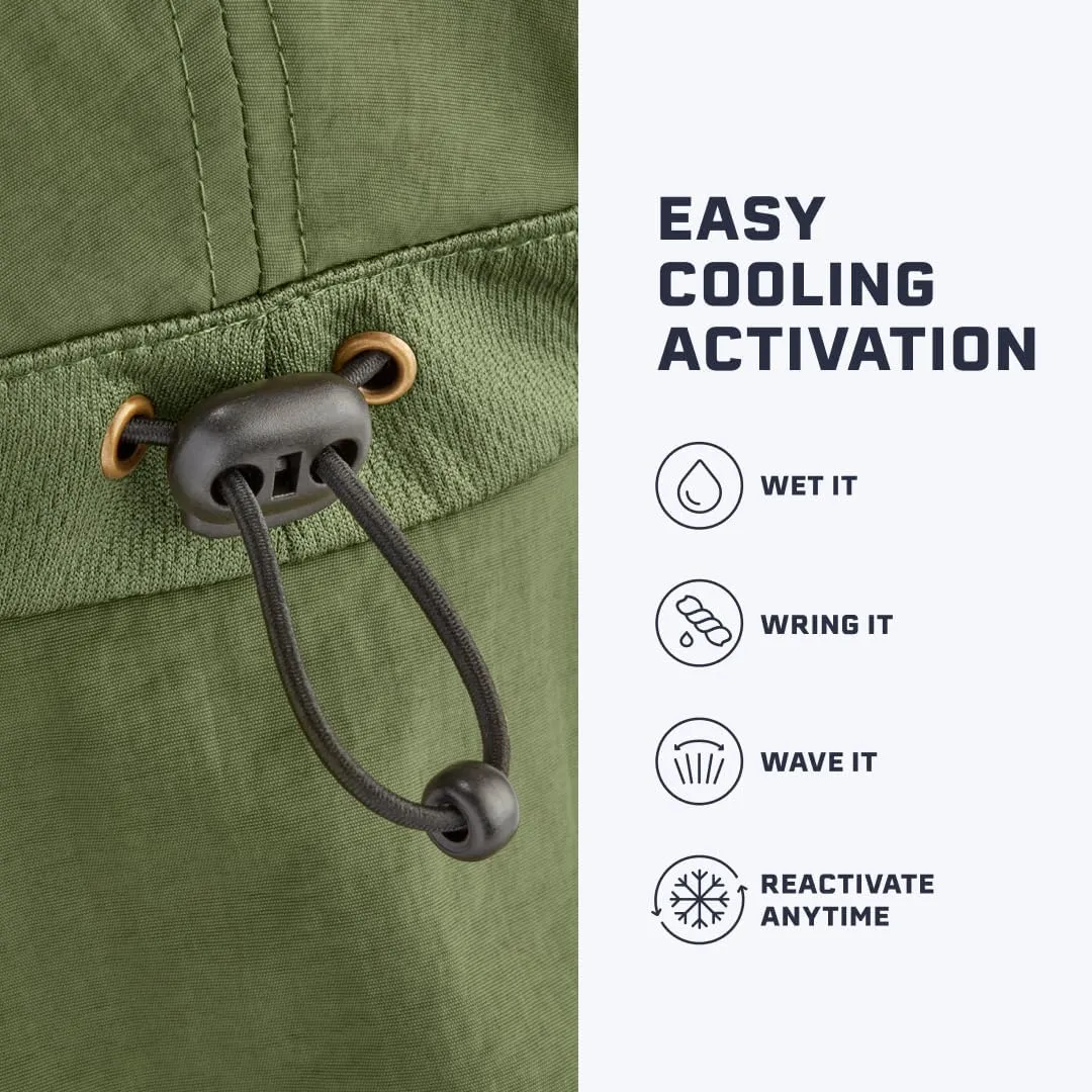 MISSION Cooling UPF Sun Defender Hat Men's & Women's Hat for Hiking, Golfing & Fishing Sweat & Water Activated Technology