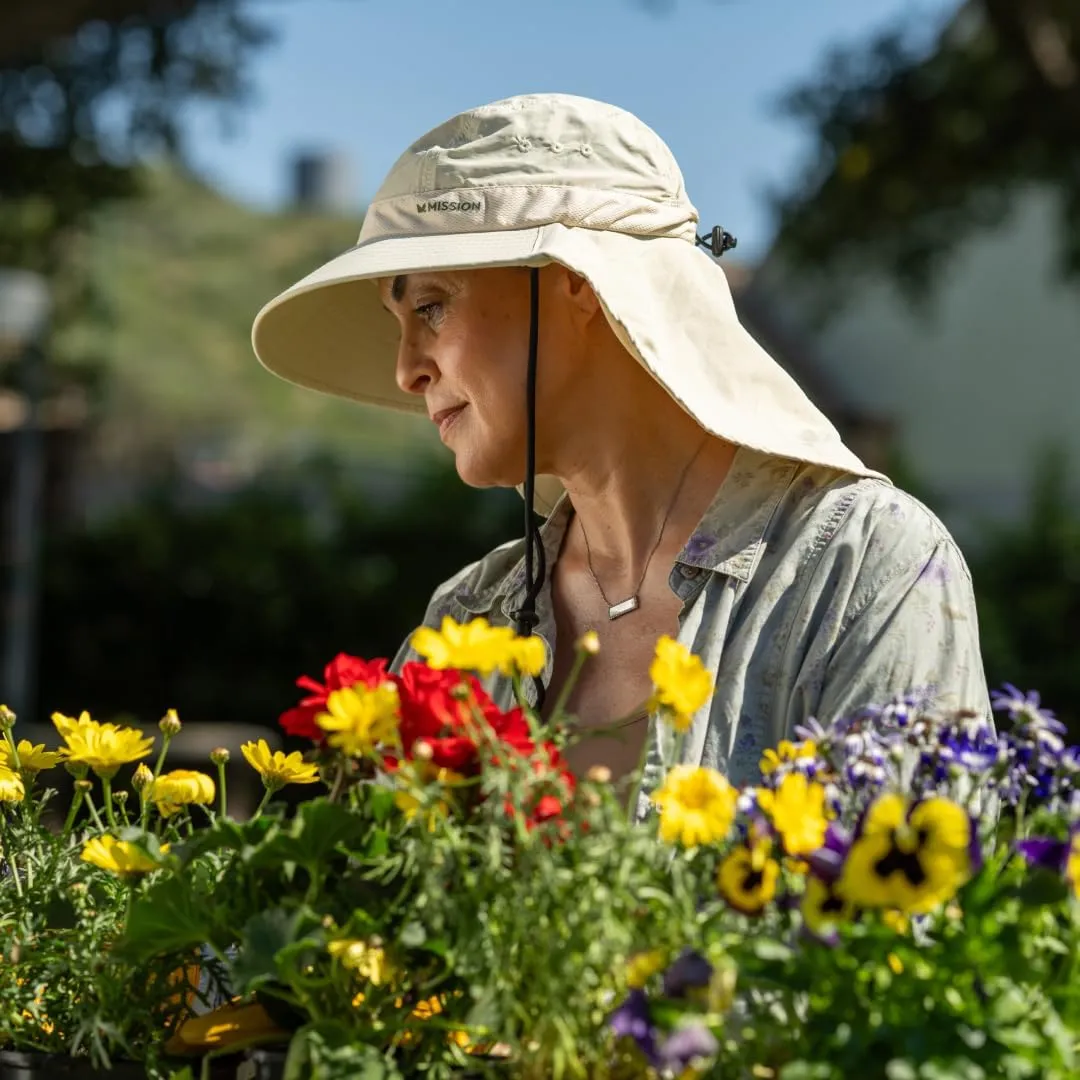 MISSION Cooling UPF Sun Defender Hat Men's & Women's Hat for Hiking, Golfing & Fishing Sweat & Water Activated Technology